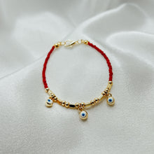 Load image into Gallery viewer, Red Stone Eye Bracelet
