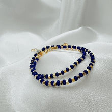 Load image into Gallery viewer, Blue Stone Adjustable Bracelet
