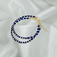 Load image into Gallery viewer, Blue Stone Adjustable Bracelet
